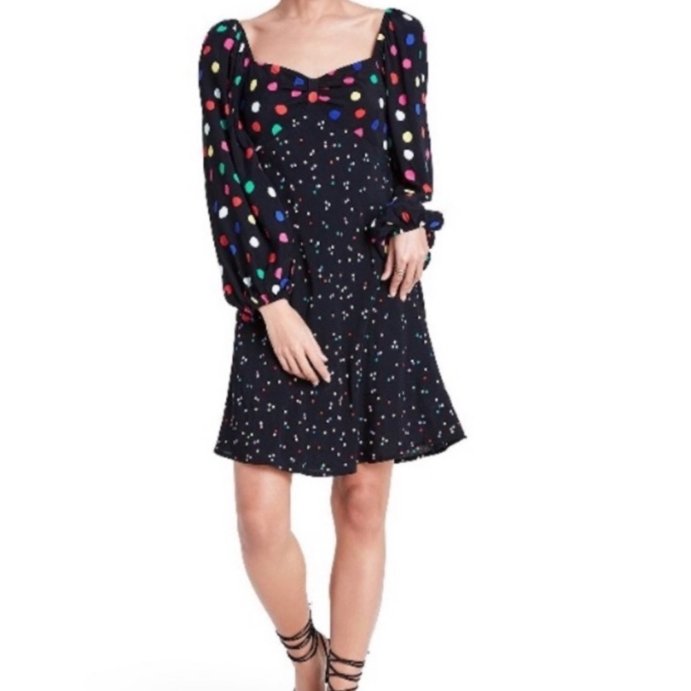 NWT RIXO x Target Polka Dot Rayon Swing Dress!